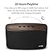 COMISO 30W Bluetooth Speakers with Super Bass, Bamboo Wood Home Speaker with Subwoofer - (Black)