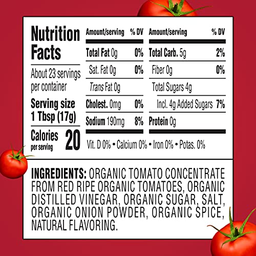 Heinz Organic Tomato Ketchup (14 oz Bottles, Pack of 6)