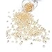 OurWarm 1000 Diamond Table Confetti Wedding Banquet Favor Acrylic Crystal Beads Vase Beads Craft Jewels Bridal Shower Party Decor 1 Carat / 6.5mm Gold