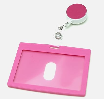 Amazon Co Jp Herbe パスケース Icカード ハードケース リール付 定期入れ メンズ レディース Pp樹脂製 プラスチック 横型 マゼンタ 家電 カメラ