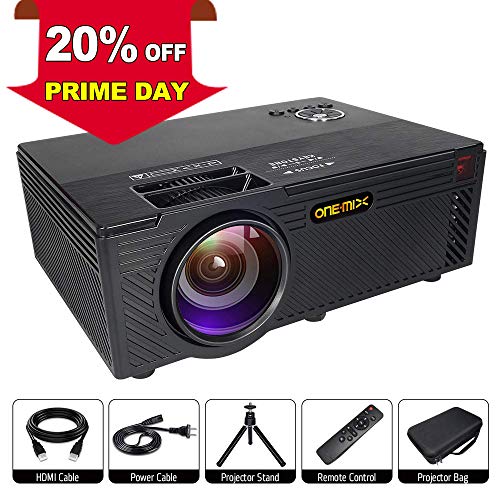 Video Projector | 2400 Lumens Home Video Projector | Mini Projector with Stand | Theater Projector Supports 1080P | HDMI AV USB Micro SD for Home Entertainment, Party