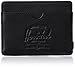 Herschel Supply Co. Men's Charlie Leather RFID Blocking Card Holder Wallet, Black Pebbled Leather