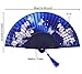 meifan Hand Folding Fans for Women – Japanese Chinese Oriental Vintage Retro Bamboo Silk Fans for Festivals Wedding Dancing Party