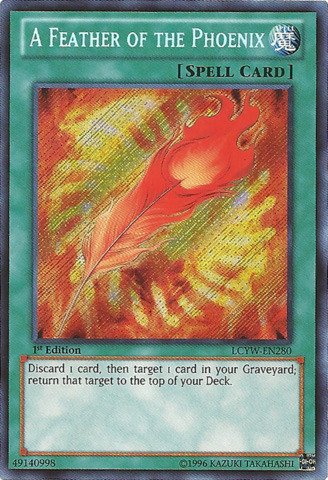 Yu-Gi-Oh! - A Feather of the Phoenix (LCYW-EN280) - Legendary Collection 3: Yugi's World - Unlimited Edition - Secret Rare