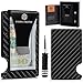 Minimalist Carbon Fiber Wallet with Metal Money Clip - RFID Slim Card Holder for Men