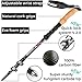 Breakfast on Everest Carbon Trekking Poles - Trek Poles Collapsible - 3K Carbon Fiber Trekking Pole - Hiking Sticks for Men - Women's Hiking Poles - Lightweight Walking Sticks - Nordic Trekking Sticks