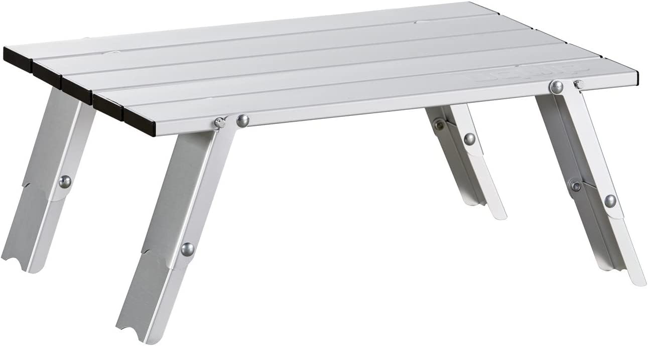 Uquip Handy Aluminium Folding Coffee Table – Adjustable to 2 Heights (11/16 cm)