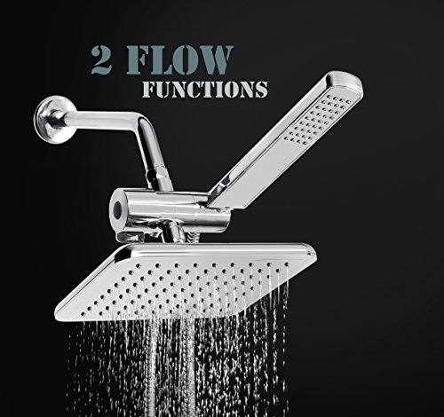 Amg - manhattan high pressure rainfall shower head set …