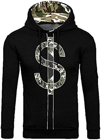 Musamk On Sale Mens Stylish S Print Hoodies Sweatshirts Outwear Black(US)Medium