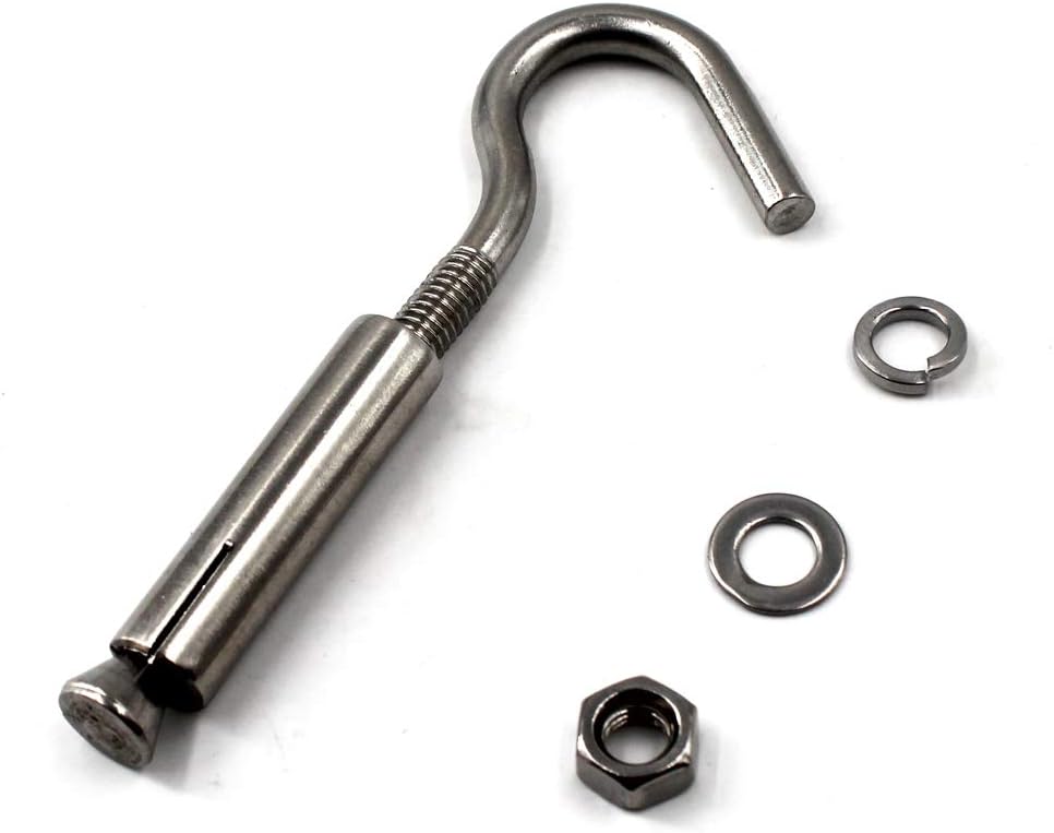 M6 Open Cup Hook Expansion Bolt 304 Stainless Steel Pack of 5 - Image 4