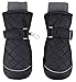 ANDORRA Boy's Premium Quilted Waterproof Ski Mittens,S,Black