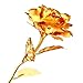 Lemonbest 24K Gold Plated Rose Flower Creative Thanksgiving Mother's Day Valentine's Day (Golden)