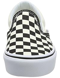 Vans Men 's Classic Slip-On P blanco y negro Checker board blanco vn00018ebww