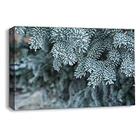 Canvas Wall Art Snowy Day Canvas Prints Home Artwork Decoration for Living Room,Bedroom - 12x18 inches