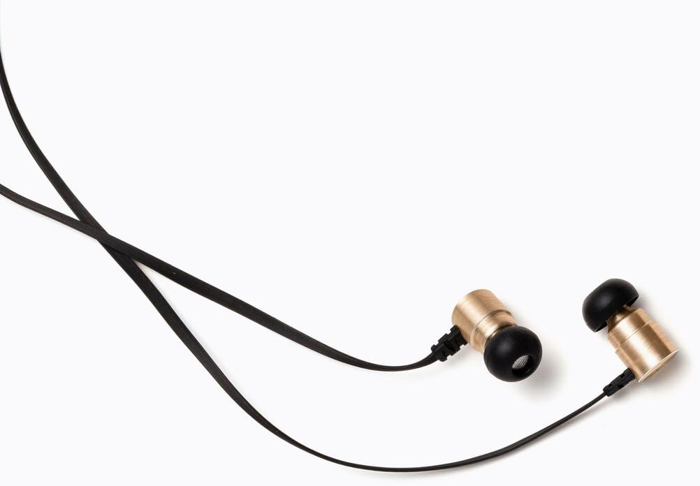 Symphonized MTL Earbuds Dual Driver Heavy Bass Premium in-Ear Noise-isolating Headphones, Earphones with Mic (Gold)