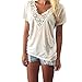 Women T-Shirt,Girls Summer Lace V Neck Vest Short Sleeve/Sleeveless Blouse Casual Tank Tops