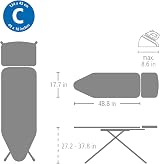 Brabantia Ironing Board C Extra Large Steam Rest 124 x 45 cm Black Denim view 8