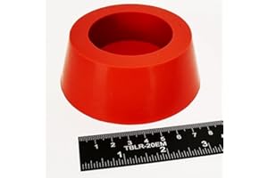 High Temp Masking Supply 3.25" x 4" Silicone Rubber Tapered Stopper Plug for Powder Coating, Custom Painting, and More