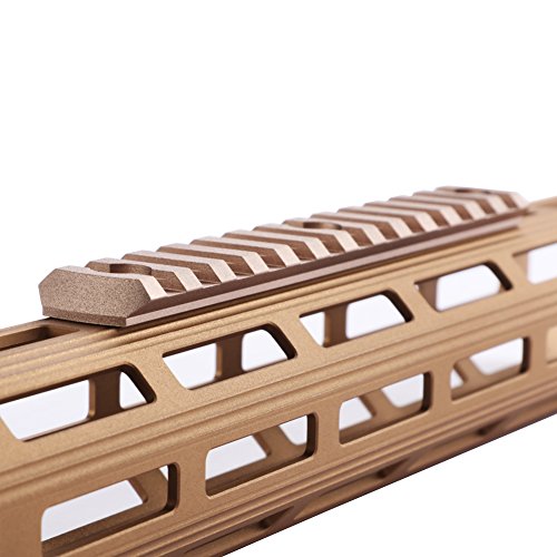 TuFok Low Profile Mlok 13-Slot Rail Section (Aluminum TAN) - Thumbnail 4