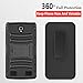 Circlemalls [Combo Holster] And Built-In Kickstand Case Hybird Shockproof Phone Cover And Stylus Pen Compatible For [ZTE Zmax 2] With [Premium Screen Protector]-Black