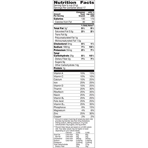 Cinnamon Toast Crunch, Cereal with Whole Grain, 19.3 oz