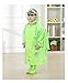 Cute Raincoat Jacket Hooded Poncho Rain Suit for Kids Girls Boys, Green (M)