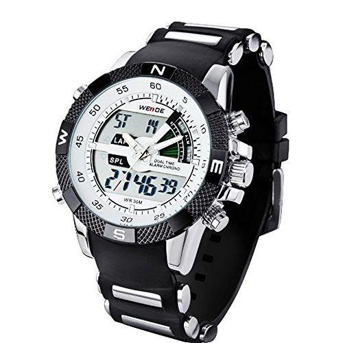 Luxury Brand Weide Outdoor Sports Military Japan Movement Stainless Steel Analog Quartz Men Watches