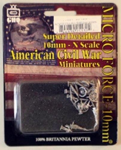 Micro Force American Civil War Figures - Deployed Heavy Field Guns w/12 Man Crew - CSA