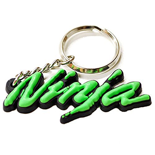 SportBike Kawasaki Ninja PVC Rubber Keychain Key Chain Keyring rings ZX6 ZX7 ZX9 ZXR KEYCHAIN KEY RING FOB ZXR MOTORCYCLE (Green)