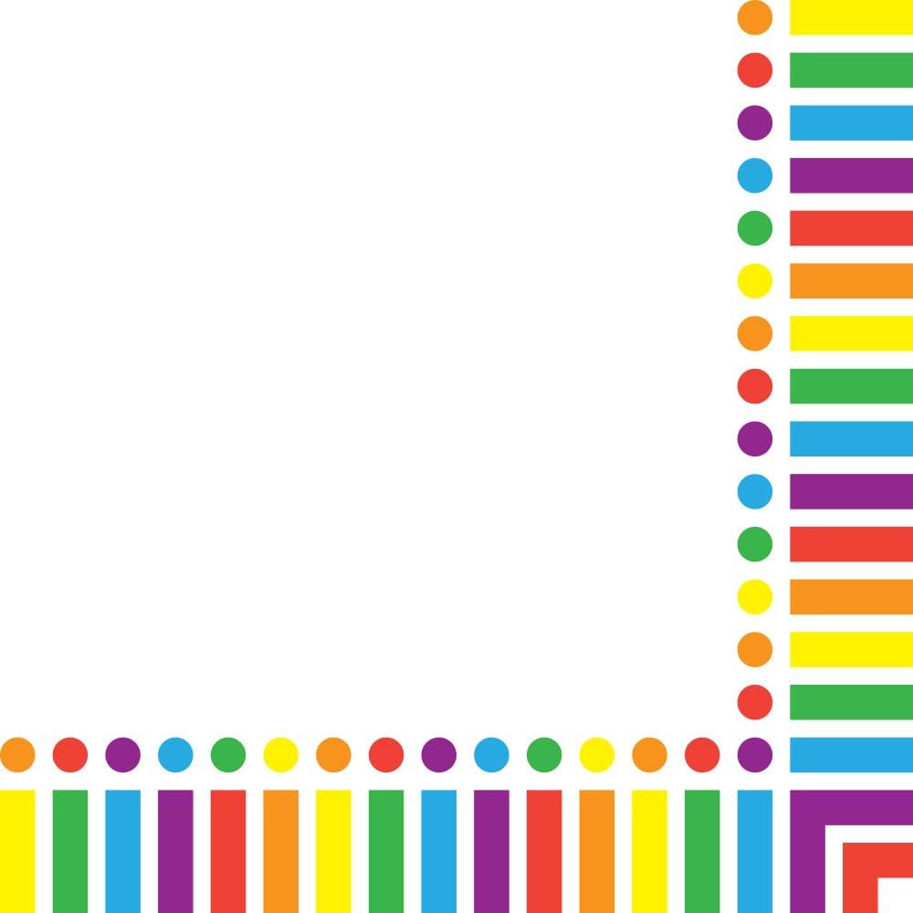 Rainbow Value Party Supplies Pack (58+ Pieces for 16 Guests), Value Party Kit, Rainbow Party Plates, Rainbow Birthday, Napkins, Forks, Tableware: Health & Personal Care