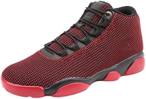 Oliviavan Men‘s Basketball Shoe Leisure Net Surface Flat Running shoes Non-Slip Breathable Sneaker