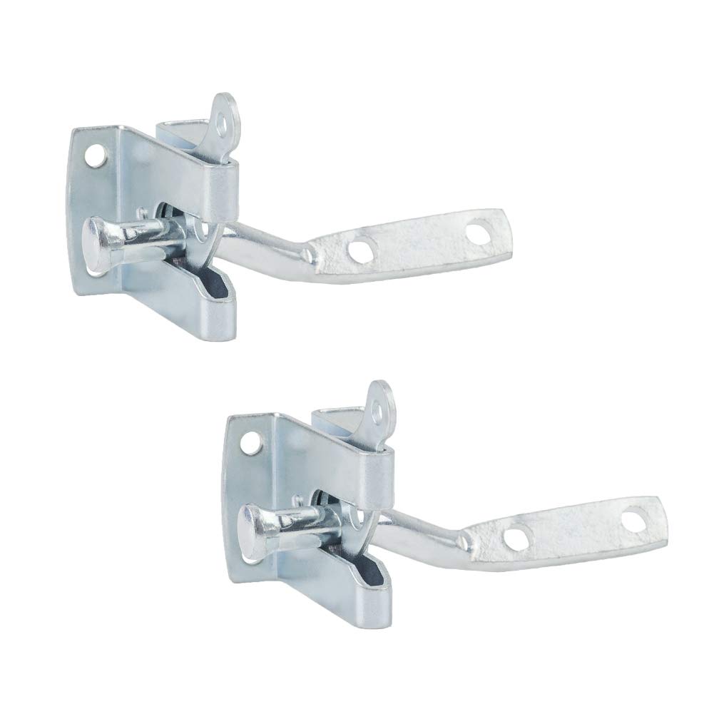 INCREWAY Gate Latch, 2Pcs Durable Gate Latch Gate Lock Garden Gate Latch Self Locking Automatic Gate Latch