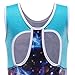 BAOHULU Girls Gymnastics Leotards Shiny Spliced Scale Dance Clothes 3-12 Years B166_Galaxy_12A
