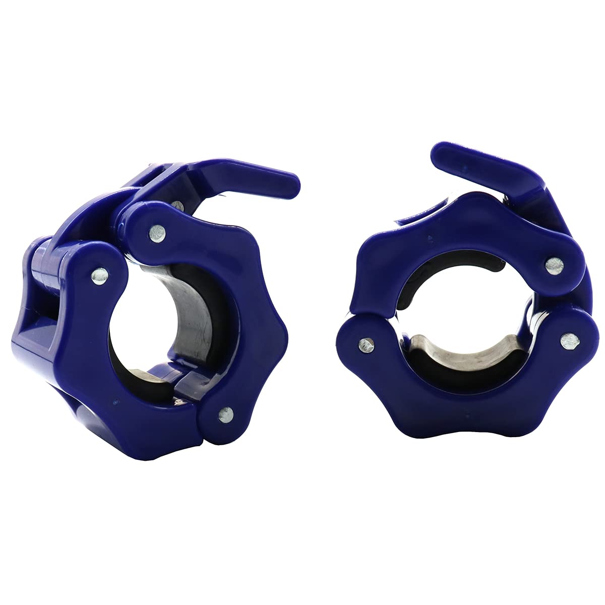 Tioamy Barbell Clamps Dumbbell Spinlock Collars Clips for Standard Weight Lifting Dumbbell Barbell Bar Quick Release Lock Professional Buckle 1 Pair 25 mm — image 1