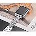 Secbolt Jewelry Bands Compatible with Apple Watch Band 38mm 40mm iwatch SE Series 6 5 4 3 2 1, Bling Stainless Steel Replacement Wristband, Silver