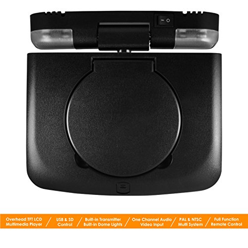 XO Vision GX2155 9-Inch Flip-Down Multimedia Player (Black)