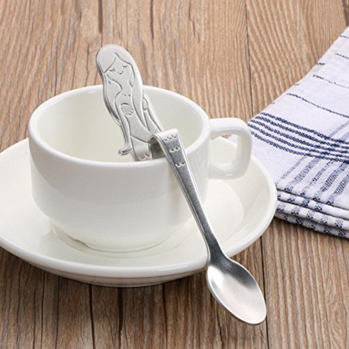 image for Qisc Coffee Hanging Spoons, Foodgrade Stainless Steel Demi Spoons for 