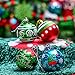 Teresa's Collections 30ct 60mm Joyful Elf Shatterproof Christmas Ball Ornaments Decoration,Themed Tree Skirt(Not Included)