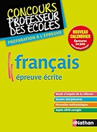 Français, épreuve écrite