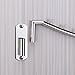 Zivisk 2 Pcs Folding Wall Mounted Clothes Suit Hangers Rack with Swing Arm Stainless Steel Heavy Duty Coat Hook for Bathroom, Bedroom, Laundry Room - Silver