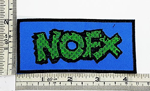 Blue Green NOFX Rock Music Band Patch Embroidered Iron on Hat Jacket Hoodie Backpack Ideal for Gift