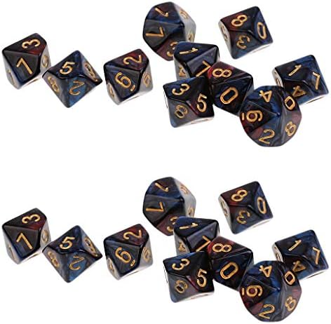 多面体ダイス サイコロ D10ダイス テーブルゲーム用 アクリル メーカー再生品 ロールプレイングゲーム用