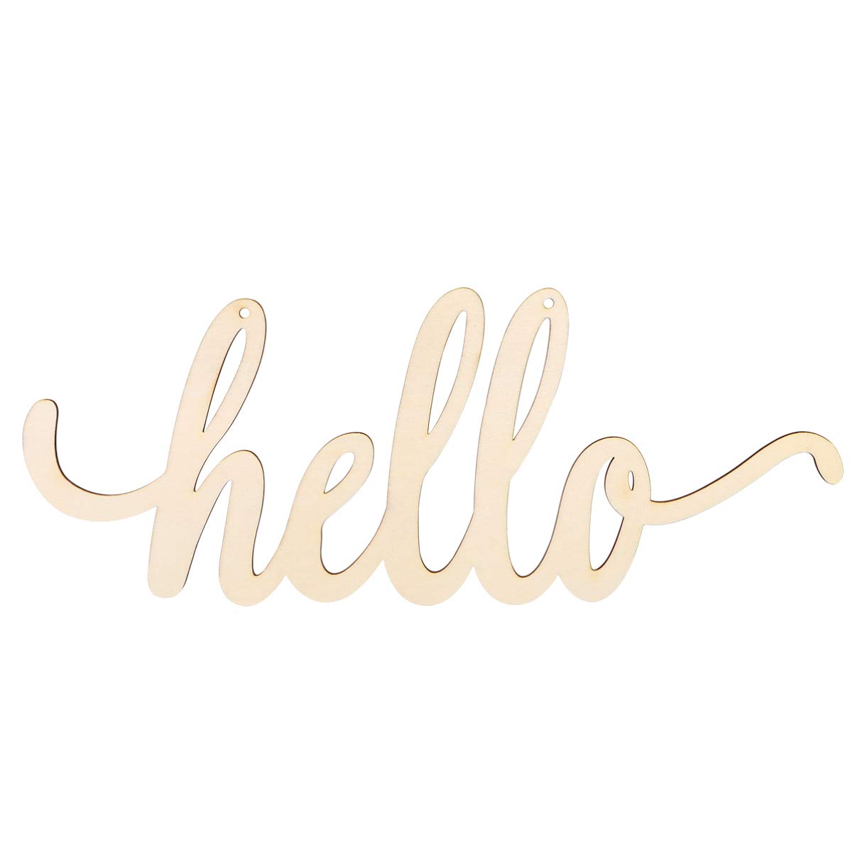 IMIKEYA Wooden Decorative Sign Hello Wood Sign Wall Decor Letters for Home Decor Kitchen Wall Art