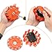 SAFETYON 3 Pack Led Road Flares Roside Safety Light 9 Modes Flashing Warning Light Emergency Disc Road Beacon with Magnetic Base and Hook for Car Truck Bike Boat