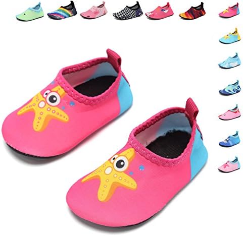 DREAM KIDS Swimming Water Shoes Boys&amp;Girls Aqua Barefoot Quick-Dry Sock For Beach Pool Surfing Yoga(Toddler,Little Kid)