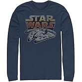 STAR WARS Big & Tall Men's The Falcon Tops Long Sleeve Tee Shirt