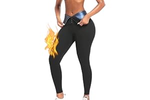 NANOHERTZ Sauna Sweat Shapewear Leggings Pants Boxing Workout Suit Waist Trainer Shaper Sweatsuit Exercise Fitness Gym Women