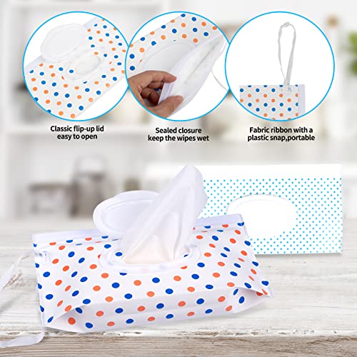 Fnydvis Baby Wipe Dispenser,Refillable Wipe Holder,Portable Wipes