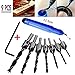 Countersink Drill Bits Set, Woodworking Chamfer, 7 PCS Carpentry Reamer Core Drill Bit with One Free Hex Key