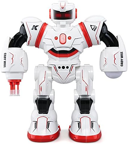 Edear Remote Control Combat Robot JJRC R3 Intelligent Programming Gesture Sensing Robotics With Multi-Control Modes RC Robots Kit Toys Gift For Kids Preschooler Entertainment - Red